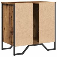Шкаф за мивка в баня със съхранение Старо дърво 60 x 35 x 60 см