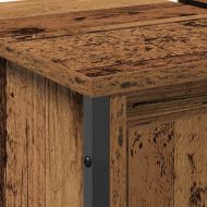 Шкаф за мивка в баня със съхранение Старо дърво 60 x 35 x 60 см