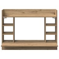 Стенно бюро с рафт дъб артизан 105 x 48 x 75 см Инженерно дърво