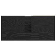 Шкаф за баня с рафт Черния дъб 63 x 29 x 55 cm Инженерно дърво