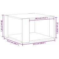 Масичка за кафе Дъб 51,5 x 51,5 x 30 см Инженерно дърво