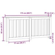 Калъф за радиатор Черния дъб 175 x 20 x 82 cm Инженерно дърво