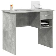 Бюро Циментено сиво 90 x 49 x 75 см Инженерна дървесина