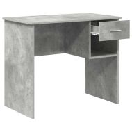 Бюро Циментено сиво 90 x 49 x 75 см Инженерна дървесина