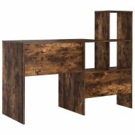 Бюро с рафт Димян дъб 131,5 x 50 x 106,5 см Инженерно дърво