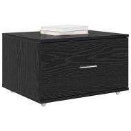 Чекмеджетен шкаф с колело Черния дъб 55 x 45 x 31 см