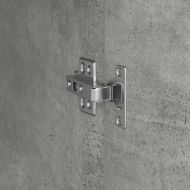 Висок шкаф Циментено сиво 35 x 39 x 168 см