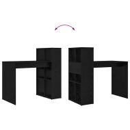 Бюро с рафт Черния дъб 108 x 55 x 103.5 см Инженерно дърво