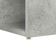 Бюро с рафт Циментено сиво 108 x 55 x 103.5 см Инженерно дърво