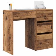 Бюро с чекмедже Старо дърво 90 x 37.5 x 75 см Инженерно дърво