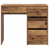Бюро с чекмедже Старо дърво 90 x 37.5 x 75 см Инженерно дърво