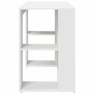 Бюро с рафт Бяло 130 x 50.5 x 75 см Инженерно дърво