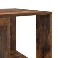 Бюро с рафт Димян дъб 130 x 50.5 x 75 см Инженерно дърво
