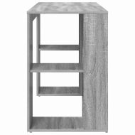 Бюро с рафт Сив Сонома 130 x 50.5 x 75 см Инженерно дърво