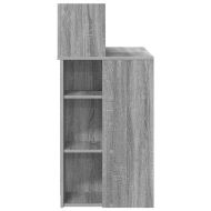 Бюро с рафт Сив Сонома 90 x 48 x 101,5 см Инженерно дърво