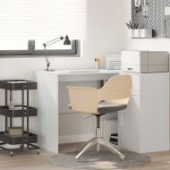 Бюро с рафт Бяло 102 x 50 x 75 см Инженерно дърво