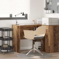Бюро с рафт Старо дърво 102 x 50 x 75 см Инженерно дърво
