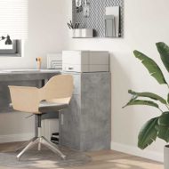 Служебен шкаф с чекмедже Циментено сиво 38 x 34 x 75 см