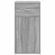 Служебен шкаф с чекмедже Сив Сонома 38 x 34 x 75 см