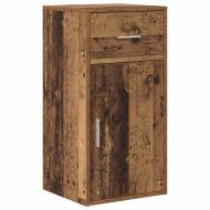 Служебен шкаф с чекмедже Старо дърво 38 x 34 x 75 см