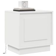 Нощен шкаф Бяло 44 x 34,5 x 45 см Инженерно дърво