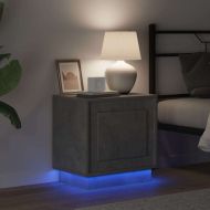 Нощен шкаф 2 pcs Циментено сиво 44 x 34,5 x 45 см