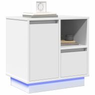 Нощен шкаф 2 pcs Бяло 50 x 34,5 x 50 см. Инженерно дърво