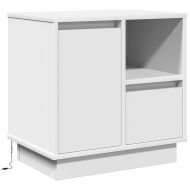 Нощен шкаф 2 pcs Бяло 50 x 34,5 x 50 см. Инженерно дърво