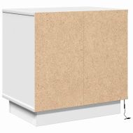 Нощен шкаф 2 pcs Бяло 50 x 34,5 x 50 см. Инженерно дърво