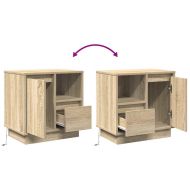 Нощен шкаф 2 pcs Сонома дъб 50 x 34,5 x 50 см. Инженерно дърво