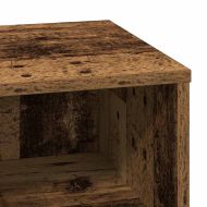 Нощен шкаф с LED Старо дърво 50 x 34,5 x 50 см. Инженерно дърво