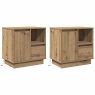 Нощен шкаф 2 pcs Дъб 50 x 34,5 x 50 см. Инженерно дърво