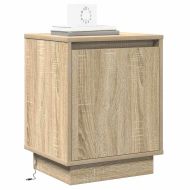 Нощен шкаф 2 pcs Сонома дъб 39 x 34,5 x 50 см Инженерно дърво