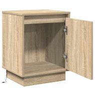Нощен шкаф 2 pcs Сонома дъб 39 x 34,5 x 50 см Инженерно дърво