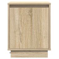 Нощен шкаф 2 pcs Сонома дъб 39 x 34,5 x 50 см Инженерно дърво