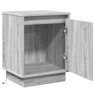 Нощен шкаф 2 pcs Сив 39 x 34,5 x 50 см Инженерно дърво