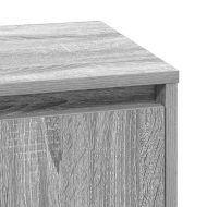 Нощен шкаф 2 pcs Сив 39 x 34,5 x 50 см Инженерно дърво
