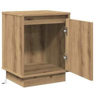 Нощен шкаф 2 pcs Дъб 39 x 34,5 x 50 см Инженерно дърво