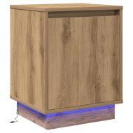 Нощен шкаф 2 pcs Дъб 39 x 34,5 x 50 см Инженерно дърво