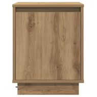 Нощен шкаф 2 pcs Дъб 39 x 34,5 x 50 см Инженерно дърво