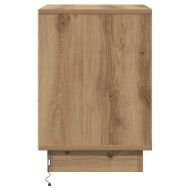 Нощен шкаф 2 pcs Дъб 39 x 34,5 x 50 см Инженерно дърво