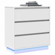 Нощен шкаф с чекмедже Бяло 71 x 34,5 x 75 см Инженерно дърво