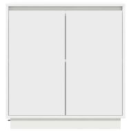 LED конзолна маса с рафт Бяло 71 x 34,5 x 75 см Инженерно дърво