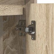 LED конзолна маса Сонома дъб 71 x 34,5 x 75 см Инженерно дърво