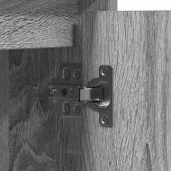 LED конзолна маса Сив Сонома 71 x 34,5 x 75 см Инженерно дърво