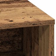 LED конзолна маса Старо дърво 71 x 34,5 x 75 см Инженерно дърво