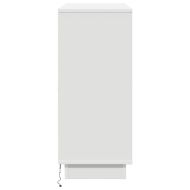 LED конзолна маса Бяло 90 х 32 х 75 см Инженерно дърво