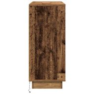LED конзолна маса Старо дърво 90 х 32 х 75 см