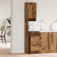 Кухненски сървър с чекмедже с рафт Старо дърво 32 x 50 x 180 см