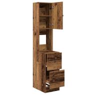 Кухненски сървър с чекмедже с рафт Старо дърво 32 x 50 x 180 см